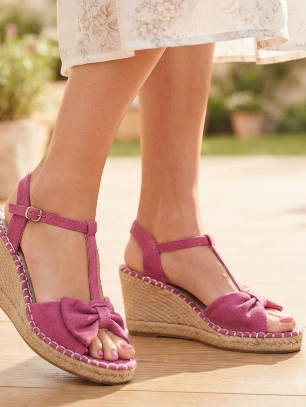 BRAND NEW NEVER WORN Charter Club T-Strap Espadrille Wedge Sandals Shoes Sz 8.5